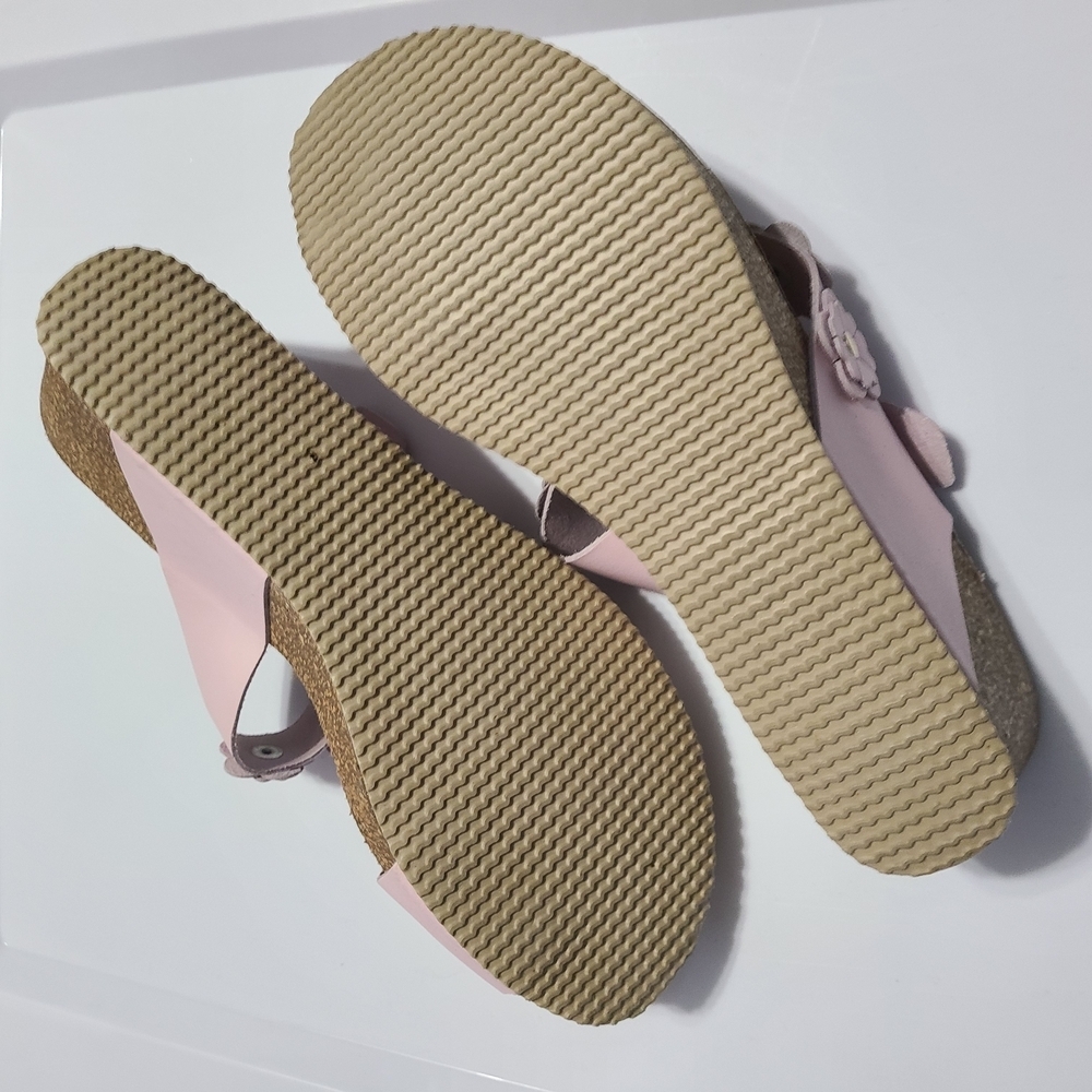 Autenti Pink Floral Women's Sandals Leather Spain‎ - Picture 3 of 16